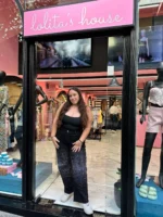 Plus Size Black Strass Jean