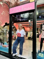 Plus Size Strass Light Blue