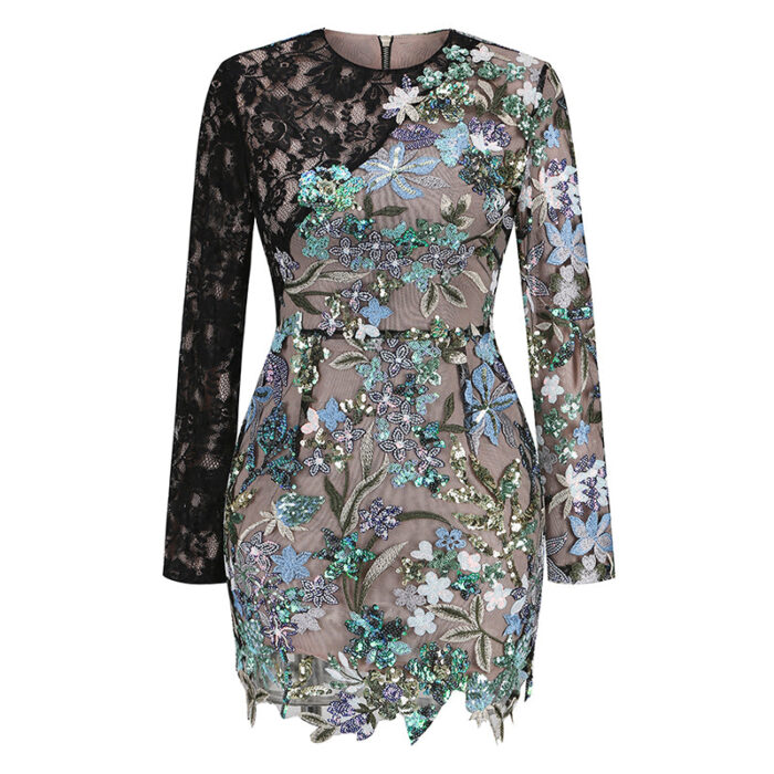 Unique Cut out mini Dress - Image 4