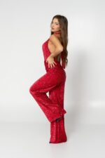 Red glittery jumpsuit - Image 2