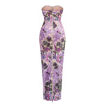 Flower Fiorencia Printed purple dress - Image 2