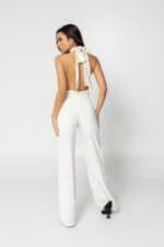 white glittery jumpsuit - Image 3