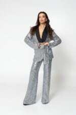 ασημι shine suit set - Image 3