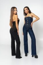 jean black jumpsuit