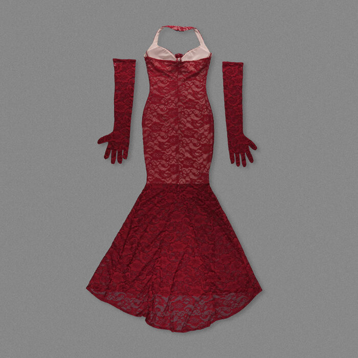 Opera handmade red maxi dress - Image 11