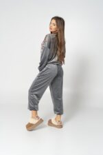 Grey velvet tiger set - Image 4