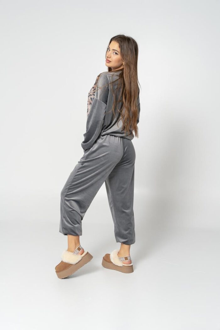 Grey velvet tiger set - Image 4