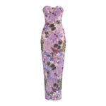 Flower Fiorencia Printed purple dress - Image 9