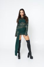 deep green dress - Image 2