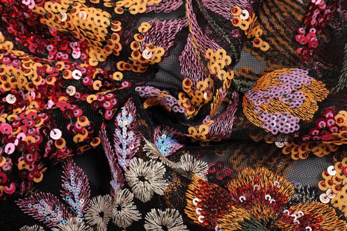 Flower Fiorencia Printed black dress - Image 6