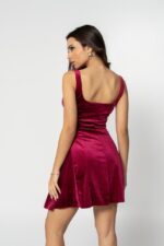 dark red dress - Image 4