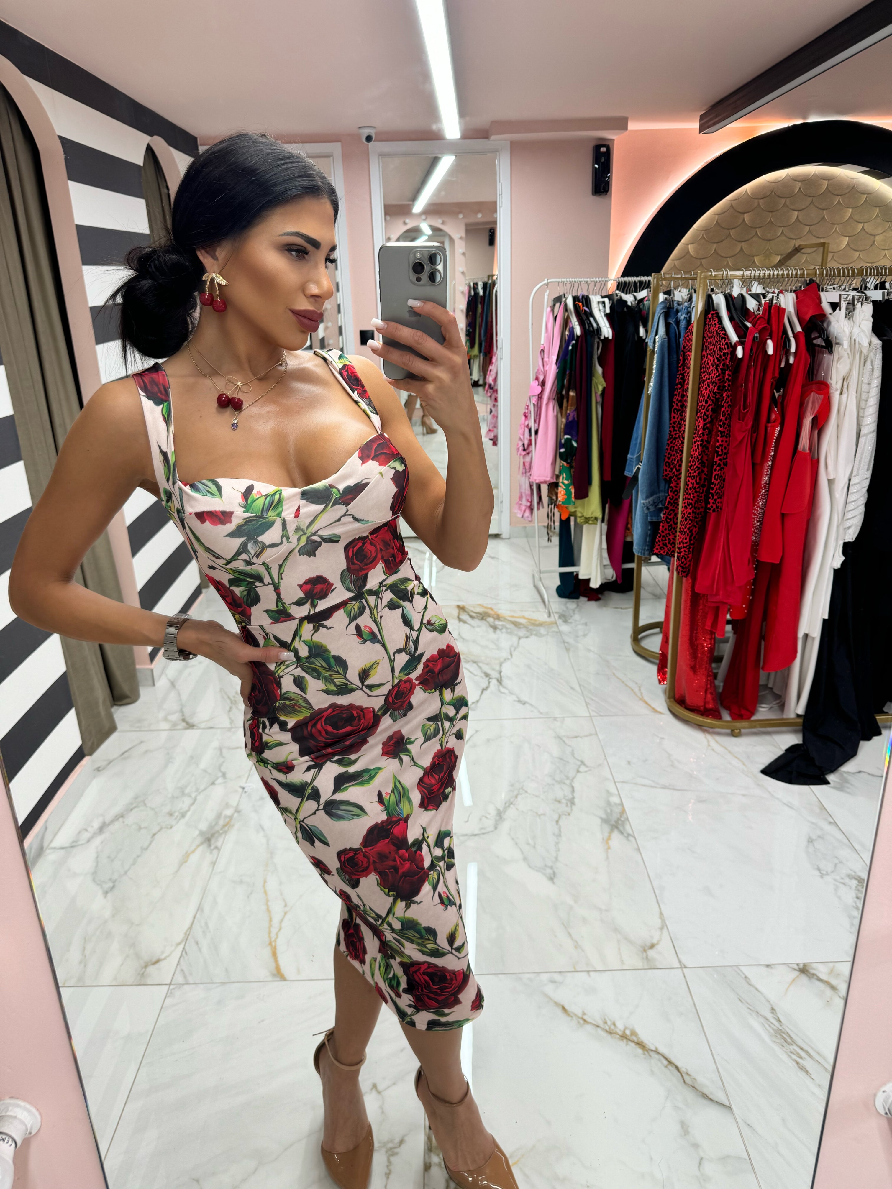 83C34FC7-148D-42B5-86AA-3679586851C9 Amalfi Rose Dress - Image 1