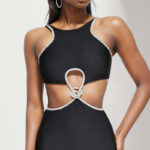 Zenia Black cut out Dress - Image 3