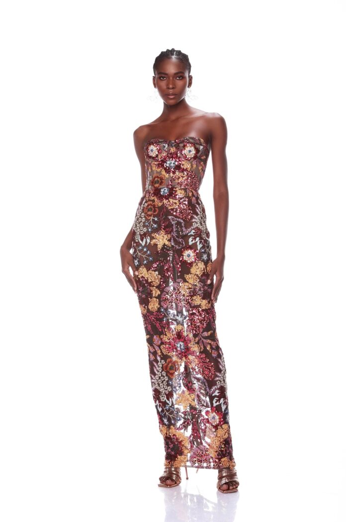 Flower Fiorencia Printed black dress - Image 2