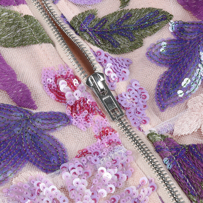 Flower Fiorencia Printed purple dress - Image 4