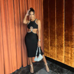 Zenia Black cut out Dress - Image 5