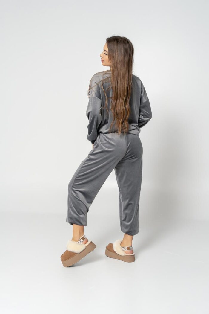 Grey velvet tiger set - Image 2