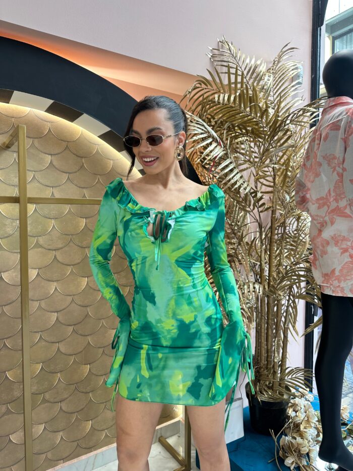 Hawai green dress - Image 2