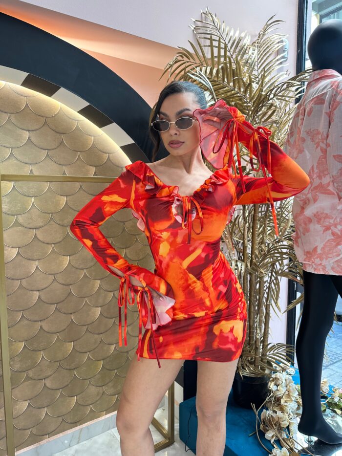 Hawai red dress - Image 4