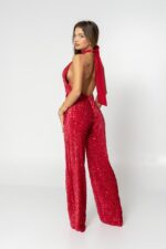 Red glittery jumpsuit - Image 3