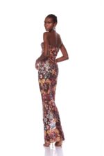 Flower Fiorencia Printed black dress - Image 3