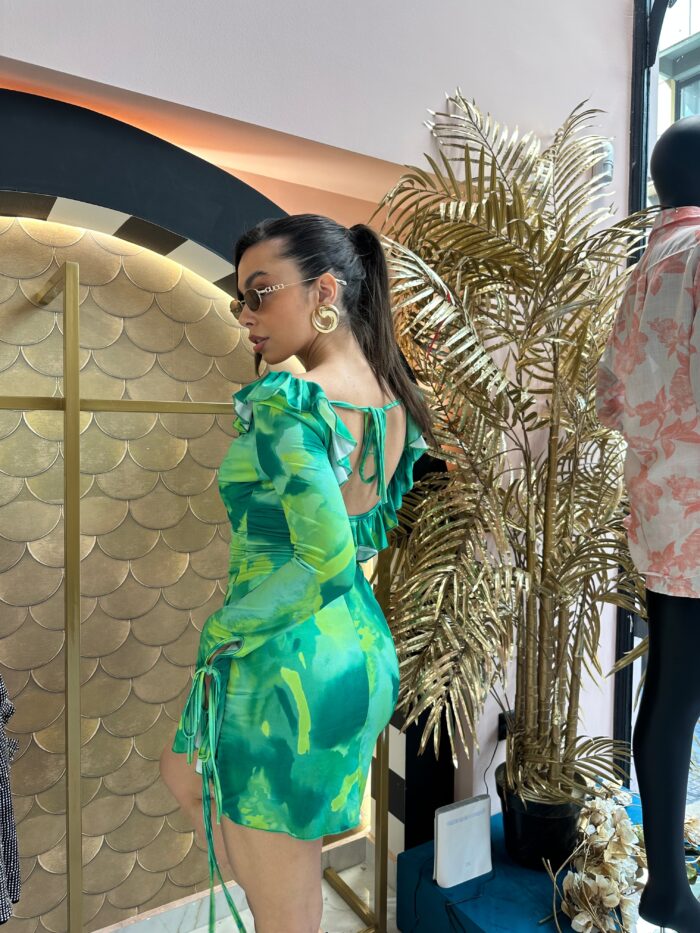 Hawai green dress - Image 4