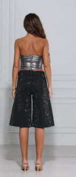 Long shorts stras black Jean - Image 2