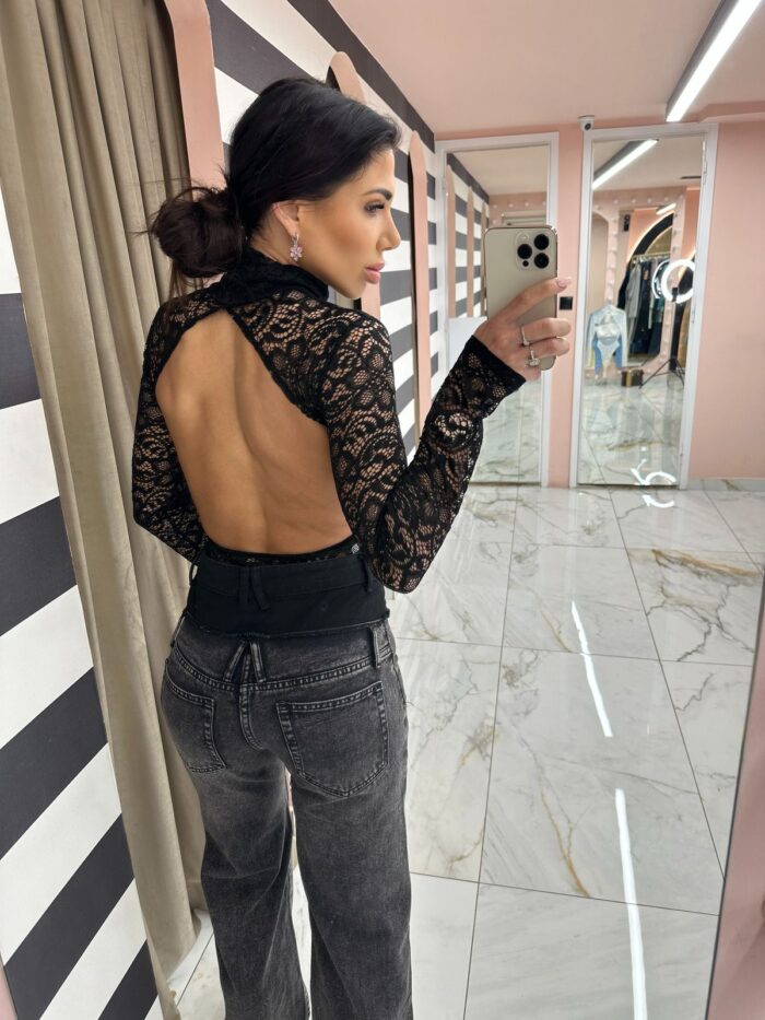 Lace black bodysuit - Image 2