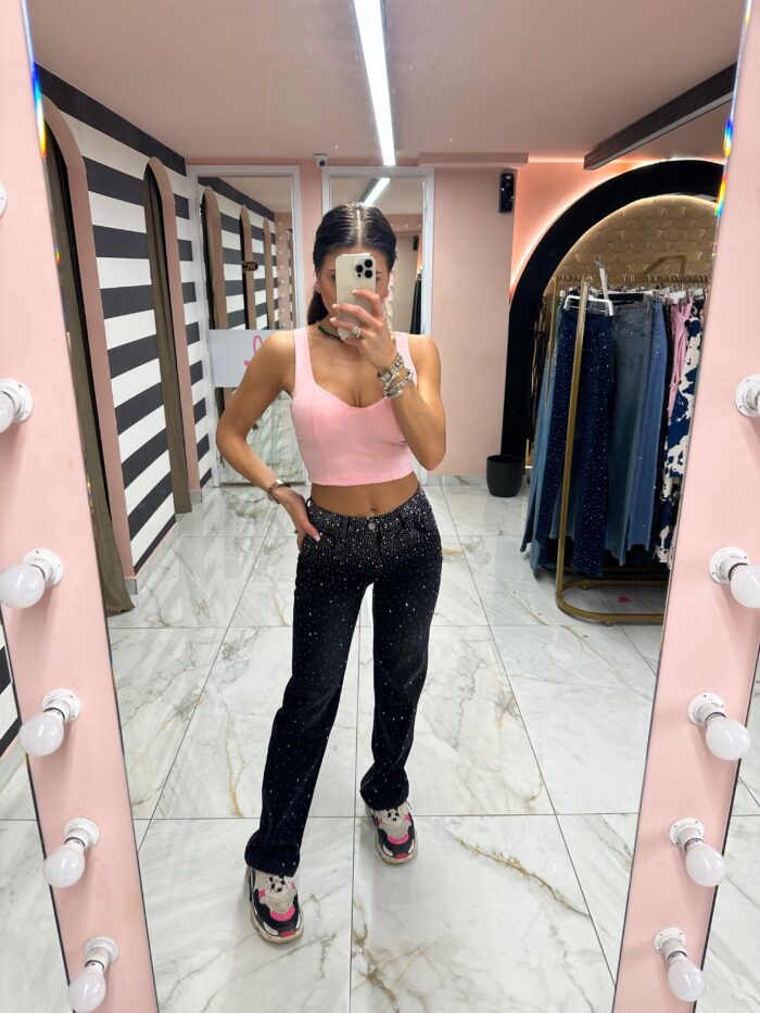 Blacky silver stras Jean - Image 2