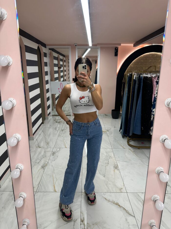 Blue Strassy Jean - Image 2