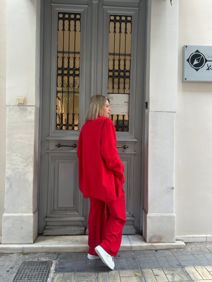 Suit plus size red - Image 3