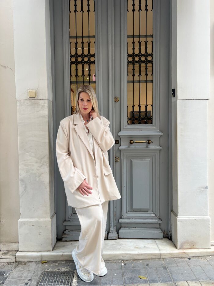 Suit plus size beige - Image 3