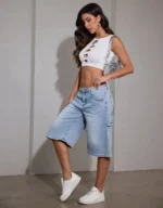 Long Shorts Light Blue - Image 2