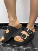 Black sandal Love