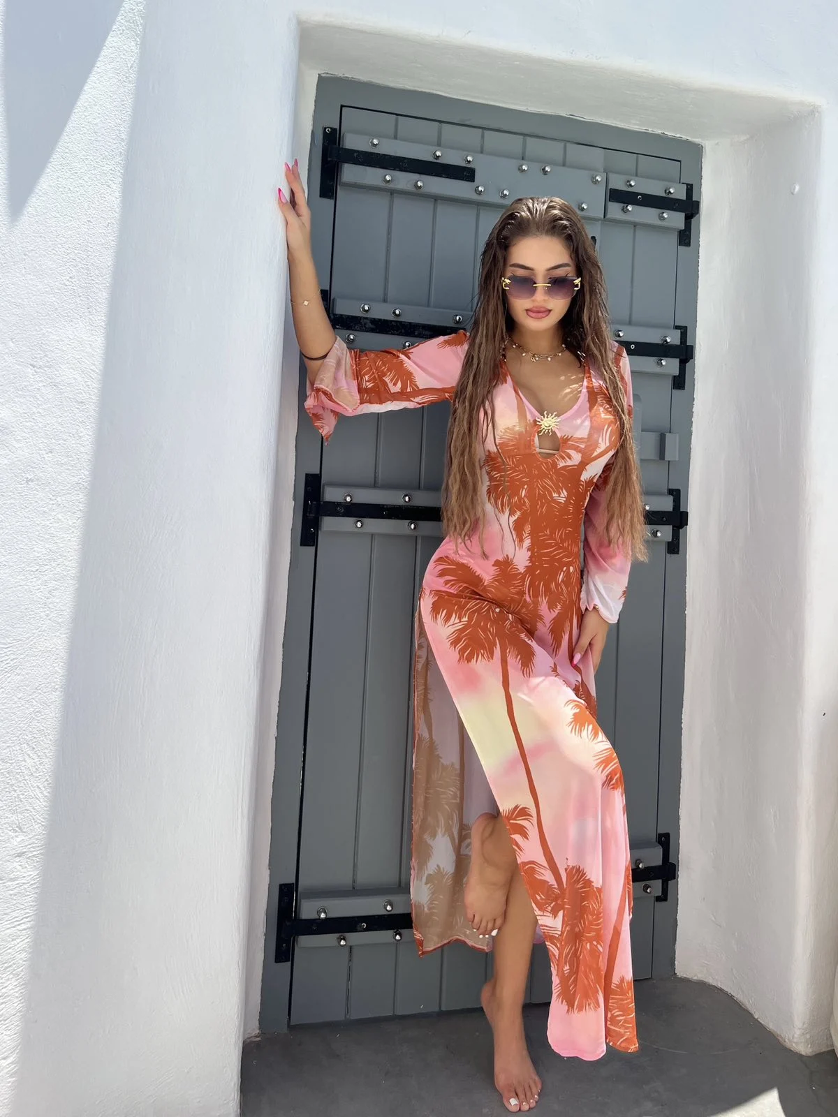 0-02-05-fffc7d16f428210a35cae791b6548387a43e122802e21642deef09a4e2f8d822_45c657519ae3e6dd Delphi orange dress - Image 1