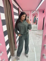 Leila xaki with long top - Image 2