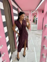 Burgundy Φόρεμα