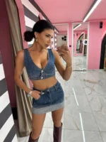 Crystal Denim Set – Light Blue - Image 2