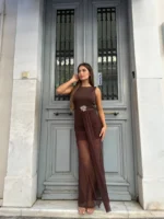 Mocha Glam Maxi Dress