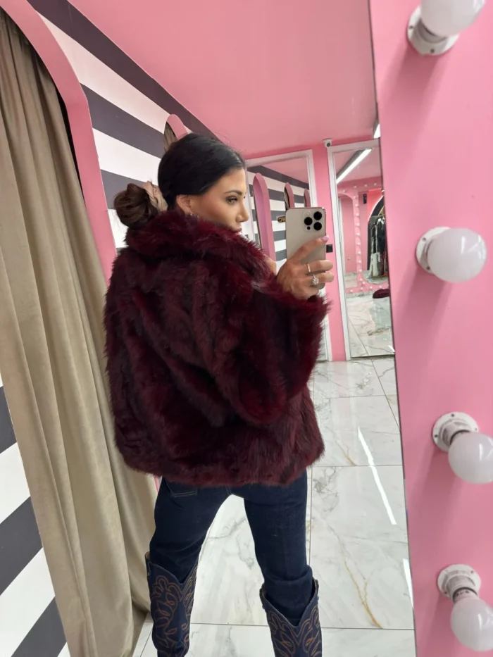 Wine Luxe Eco Fur - Image 2
