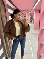 Cocoa Suede Jacket - Image 2