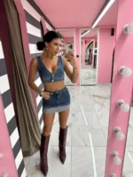 Crystal Denim Set – Light Blue