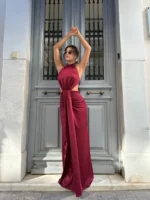 Divine Cut-Out Maxi – Μπορντό