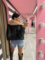 Luxe Fur Collar Jacket - Image 2