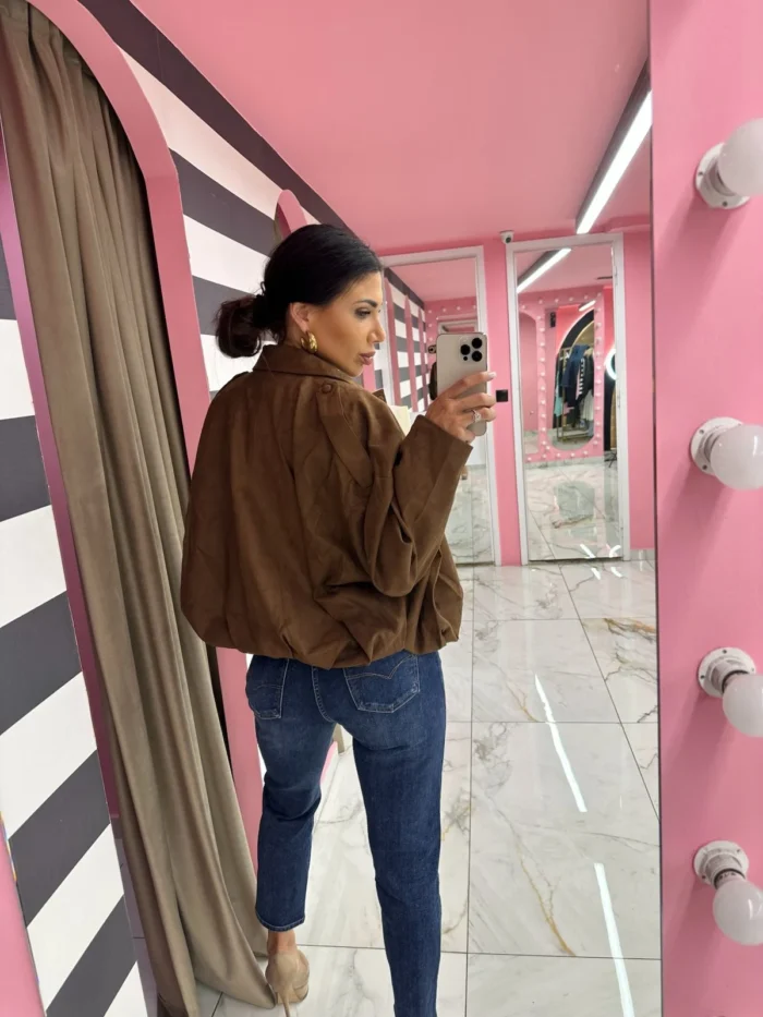 Cocoa Suede Jacket - Image 3