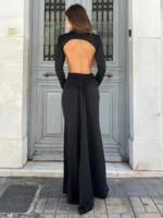 Black Allure Maxi Dress - Image 2
