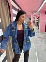 Rebel Patch Denim Jacket - Image 2