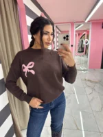 Teddy Besties Sweater – Καφέ