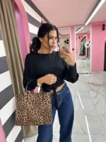 Leopard Chic Tote Bag - Image 2