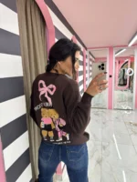 Teddy Besties Sweater – Καφέ - Image 2